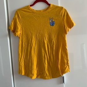 OLD NAVY yellow graphic t-shirt